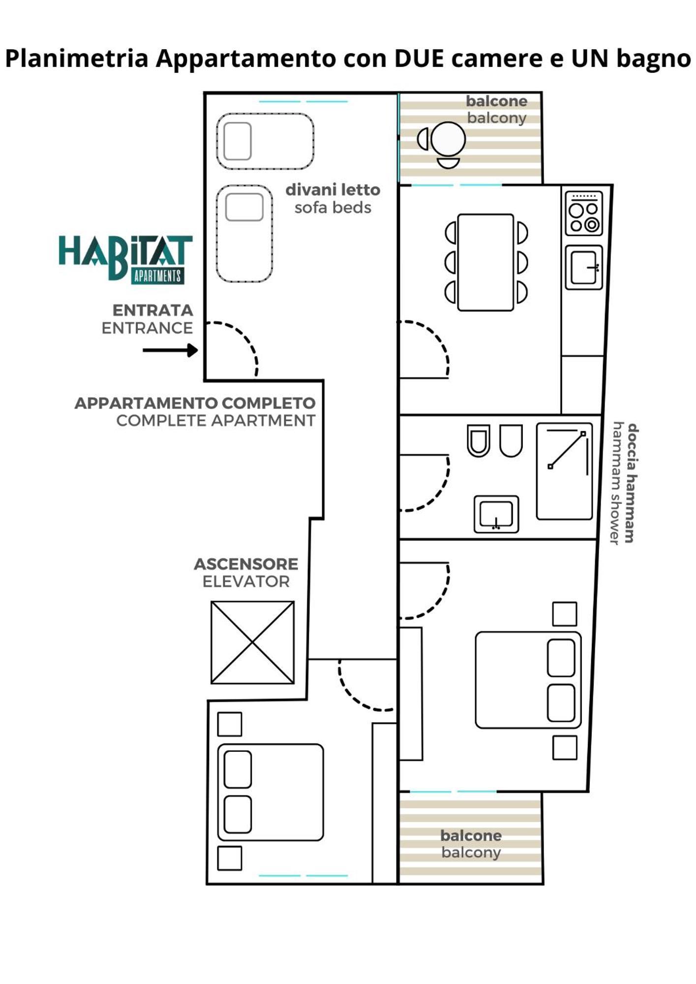 Habitat Apartments Тренто Экстерьер фото